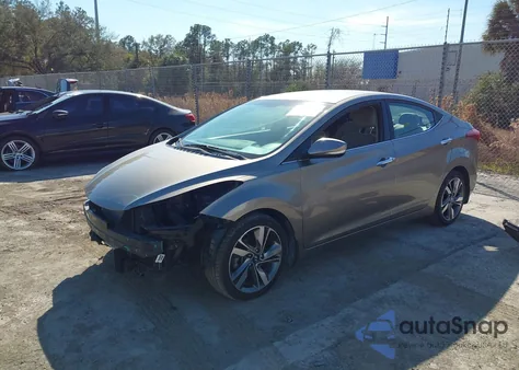 2014 Hyundai Elantra Limited from USA, damaged, VIN 5NPDH4AE5EH513377